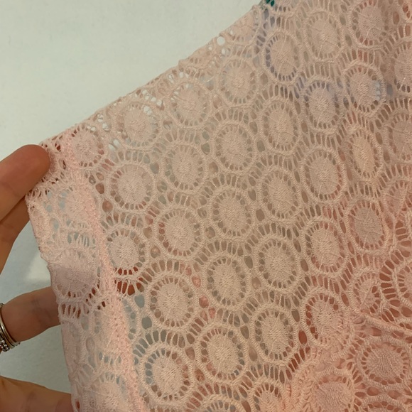 NWT Lane Bryant pink lace dress size 16 - Picture 4 of 6